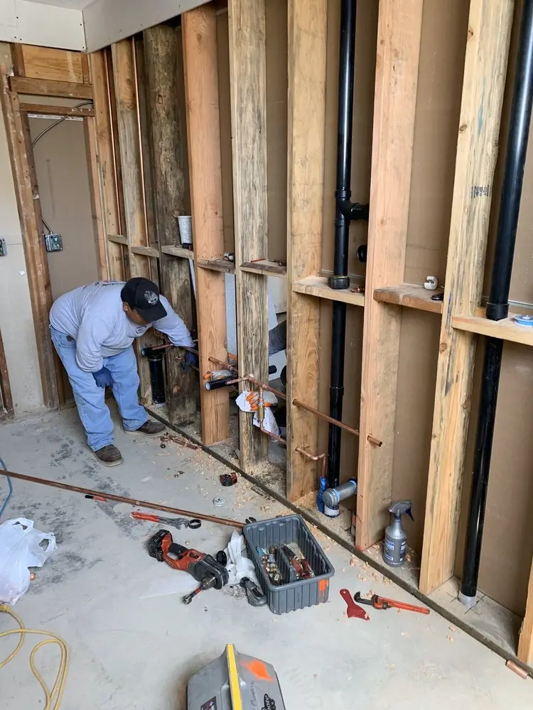 Commercial rough-in plumbing for Water Heater Replacement in Olney